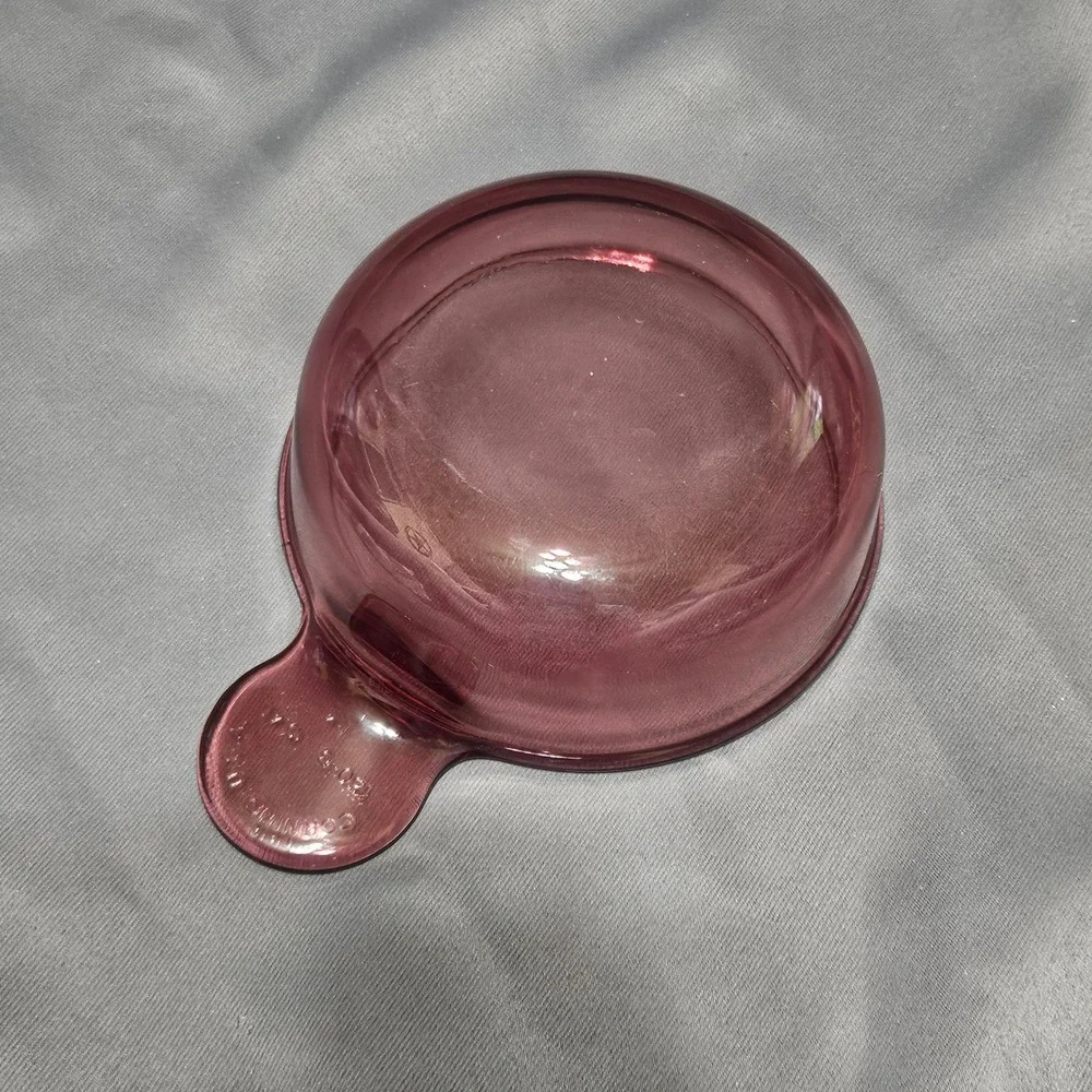 Corning Visions Cranberry Glass Grab-It Bowl 0.4L Casserole 150-B USA Made